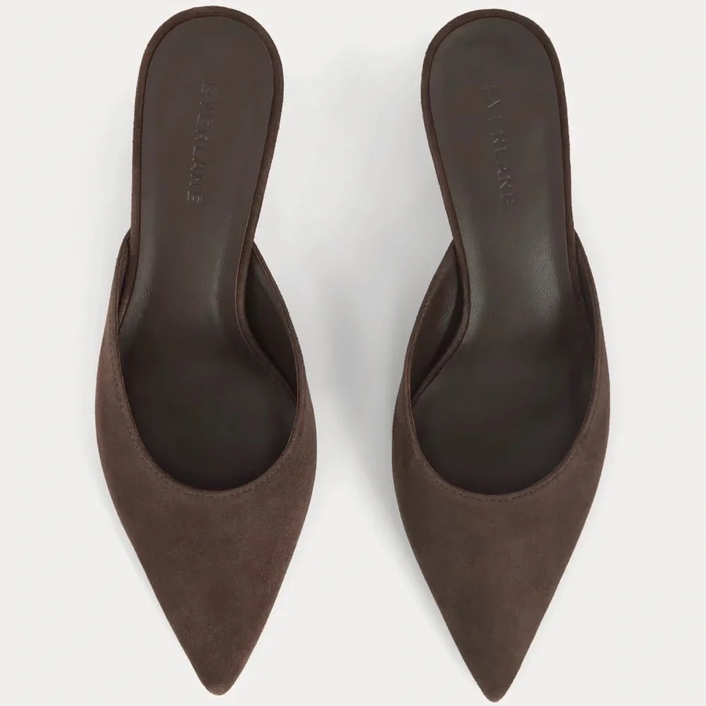 EVERLANE Studio Kitten Heel – Dark Choclolate - Picture 2 of 2